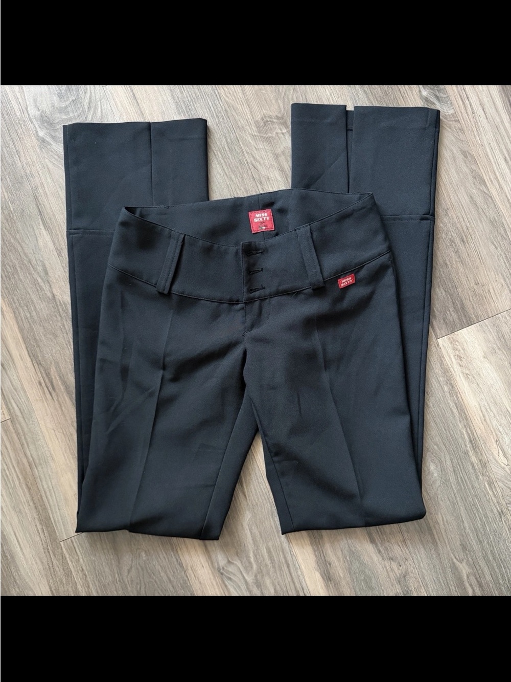 Vintage Miss Sixty y2k collection Black Classic Dress Pants Office Siren Sz 27